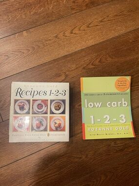 Low Carb 1-2-3 Cookbook AND Recipes 1-2-3 both USED